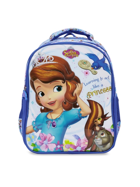 

Genie Girls Blue Sofia Majesty Print 14 inches Small Backpack