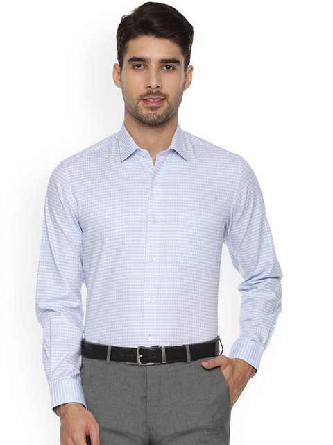 

Louis Philippe Men Blue Slim Fit Printed Formal Shirt