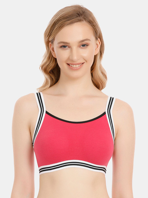 

Zivame Pink Solid Non-Wired Non Padded Bralette Bra ZI1734FASHAPINK