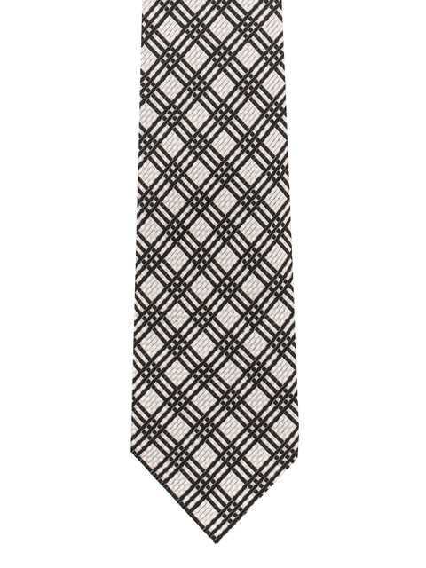 

The Tie Hub Black & White Checked Broad Tie