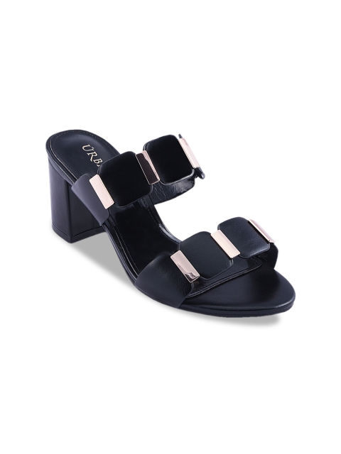 

URBANE Women Black Solid Heels