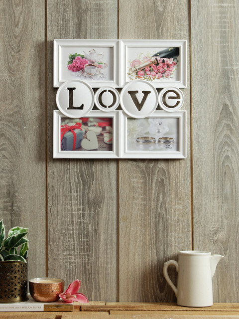 

House Of Accessories White Solid Photo Frames