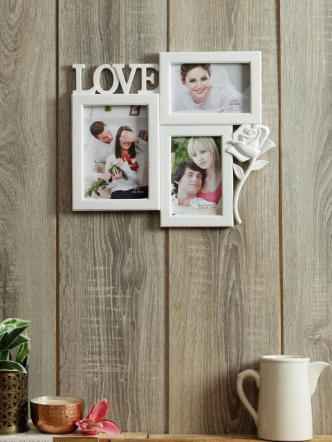 

House Of Accessories White Solid Wall Photo Frames