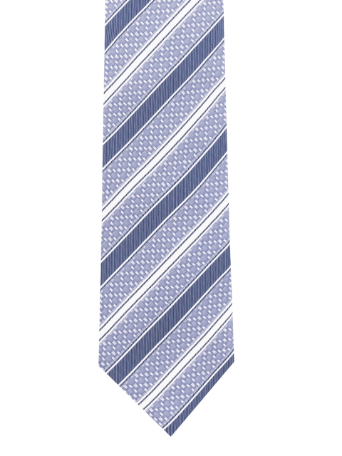 

The Tie Hub Blue & White Striped Broad Tie