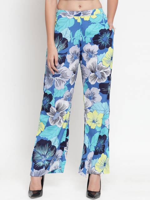 

Just Wow Women Multicoloured Printed Straight Palazzos, Multi