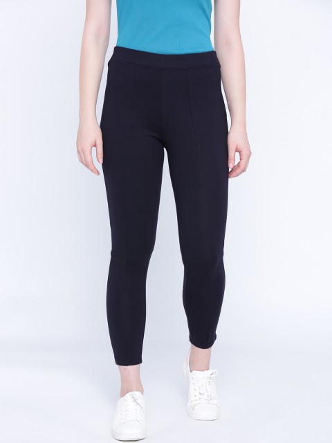 

Newport Women Blue Solid Skinny-Fit Treggings