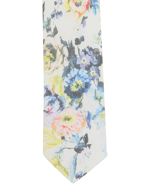 

Van Heusen White Printed Broad Tie