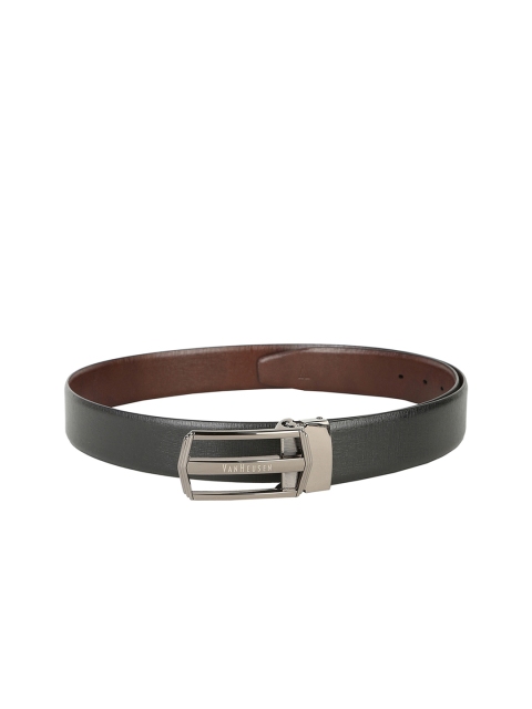

Van Heusen Men Brown Textured Leather Belt