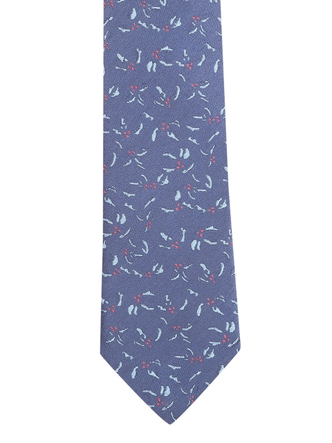 

V Dot Blue Printed Broad Tie