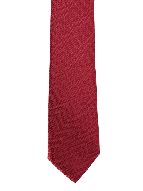 

Van Heusen Red Woven Design Broad Tie