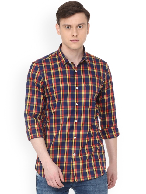 

Allen Solly Men Blue Slim Fit Checked Casual Shirt