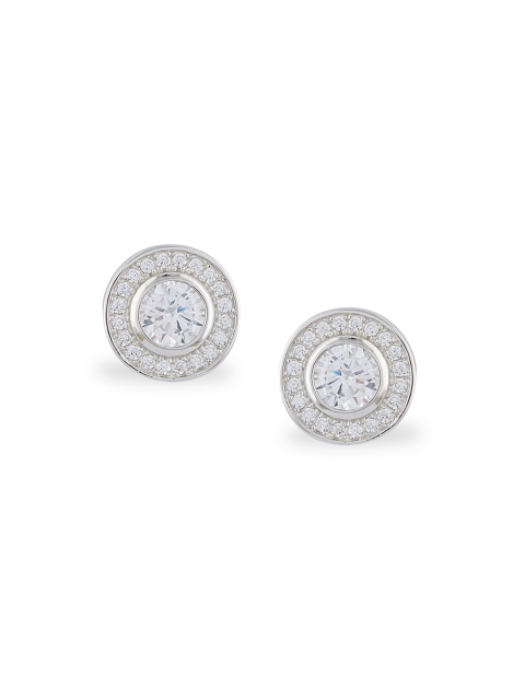 

bebe Women Silver-Plated Circular Studs