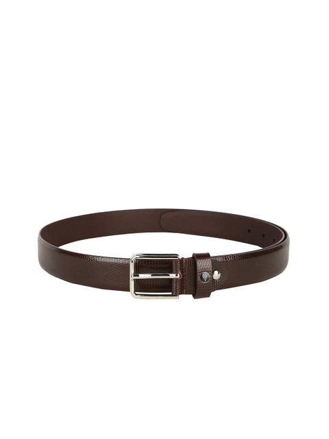 

Van Heusen Men Brown Textured Leather Belt