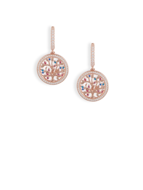 

bebe Rose Gold Circular Drop Earrings