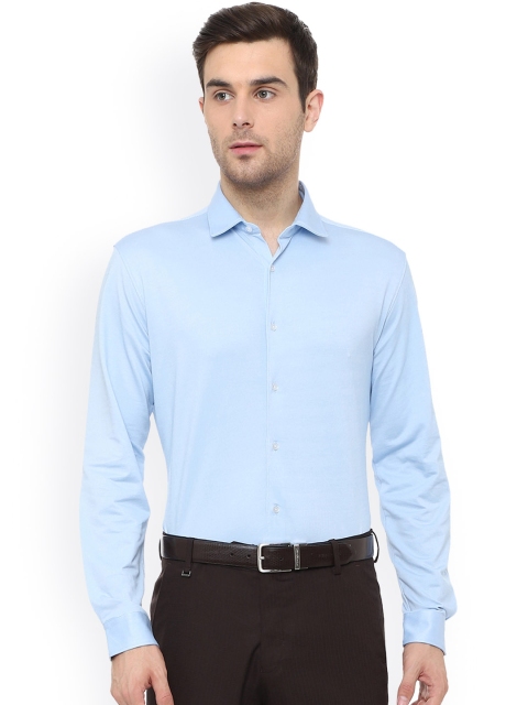 

Van Heusen Men Blue Slim Fit Solid Formal Shirt