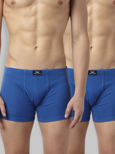 

Park Avenue Men Pack of 2 Blue Solid Trunks 8907920077131