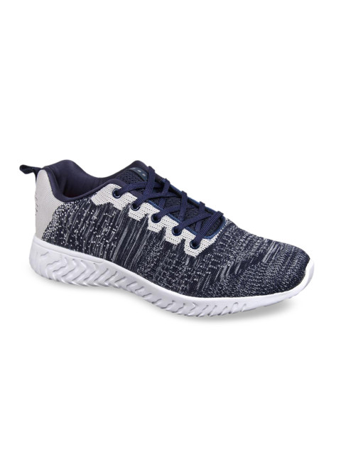 

Yuuki Men Navy Blue & Grey Running Shoes