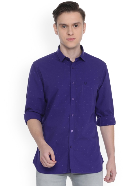 

Allen Solly Men Purple Sport Slim Fit Self Design Casual Shirt