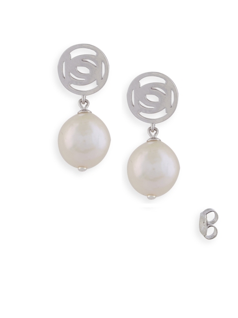 

bebe Silver-Toned Spherical Drop Earrings