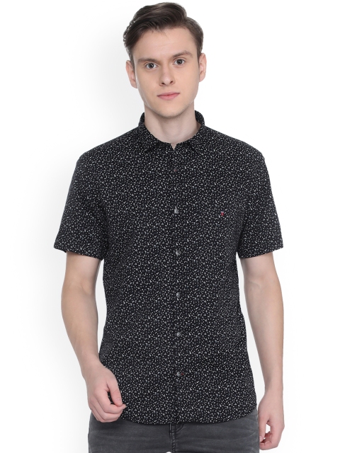 

Louis Philippe Men Black Sport Slim Fit Printed Casual Shirt