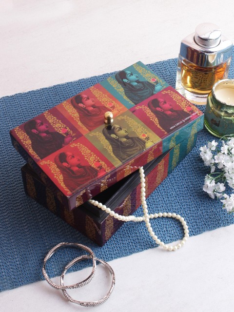 

India Circus by Krsnaa Mehta Multicoloured Printed Storage Box, Multi