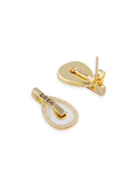 

bebe Gold-Toned Oval Studs