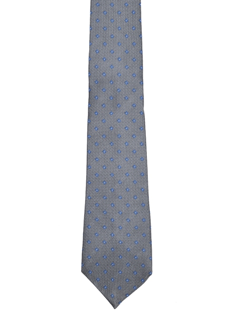 

Tossido Men Grey Woven Design Broad Tie