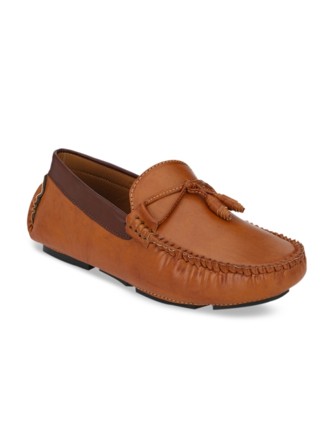 

John Karsun Men Tan Brown Tassel Loafers