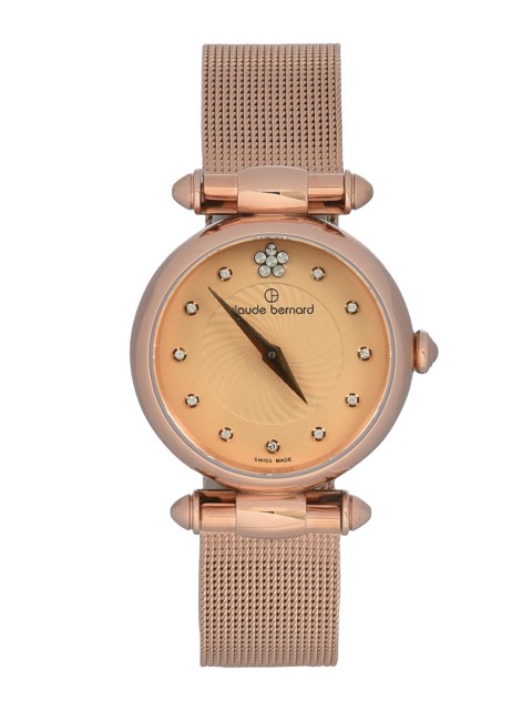 

claude bernard Women Rose Gold Analogue Watch 20500 37R BEIR2