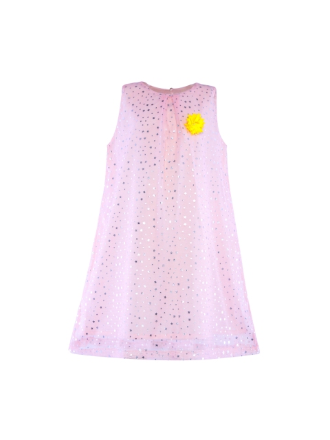 

Stylo Bug Girls Pink Printed A-Line Dress