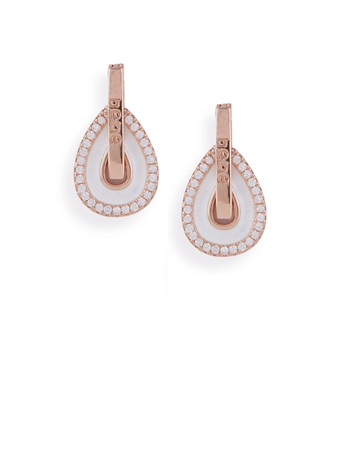 

bebe Women Silver-Plated & Rose Gold Contemporary Studs