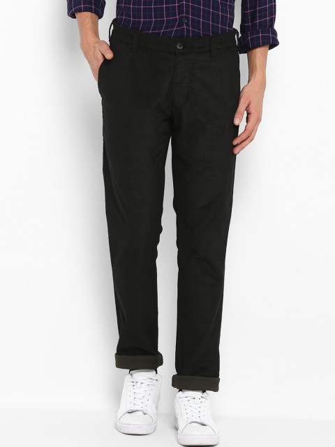 

Parx Men Grey Tapered Fit Solid Regular Trousers