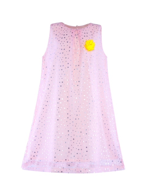

Stylo Bug Girls Pink Printed A-Line Dress