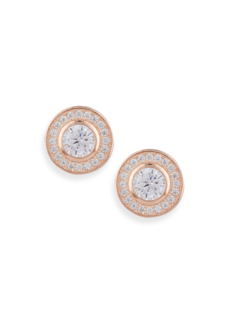 

bebe Silver-Toned Circular Studs