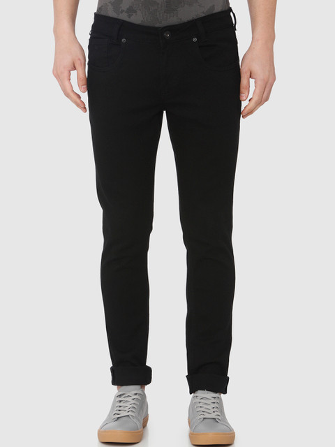 

Mufti Men Black Skinny Fit Mid-Rise Clean Look Stretchable Jeans