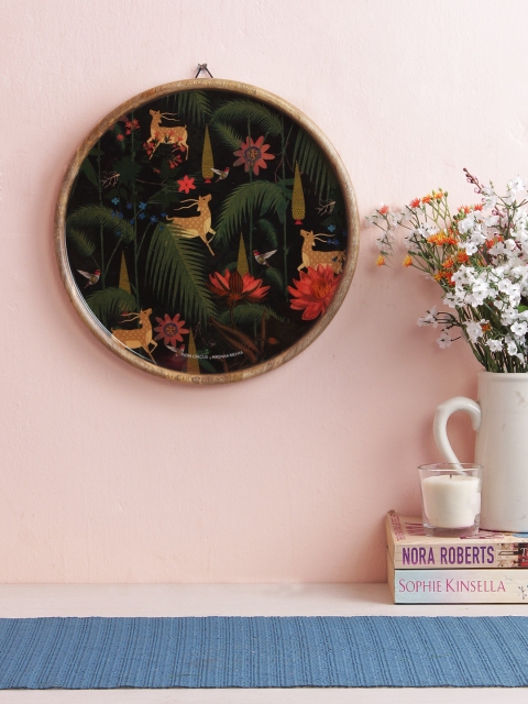 

India Circus by Krsnaa Mehta Green Wall Hanging