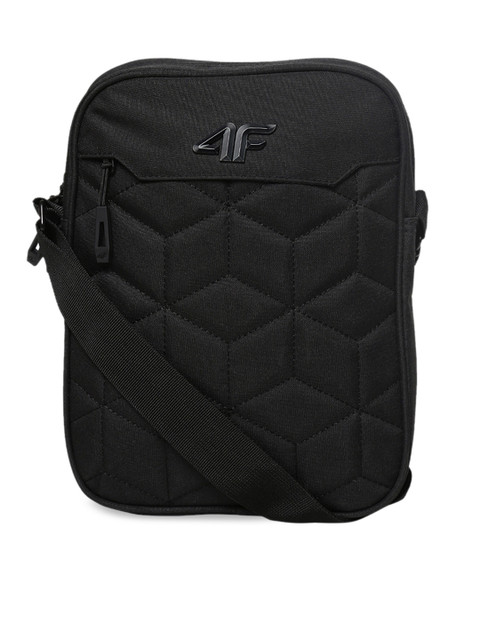 

4F Unisex Black Shoulder Messenger Bag