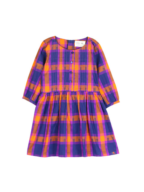

Cherry Crumble Girls Multicoloured Checked Shirt Dress, Multi