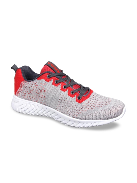 

Yuuki Men Grey & Red Running Shoes
