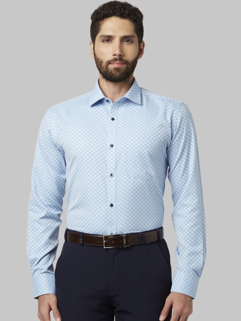 

Park Avenue Men Blue Slim Fit Printed Formal Shirt