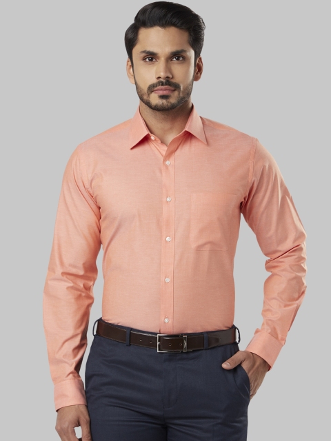 

Raymond Men Orange Slim Fit Solid Formal Shirt