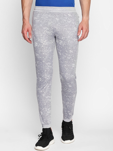 

FiTZ Men Grey Self-Design Slim-Fit Joggers