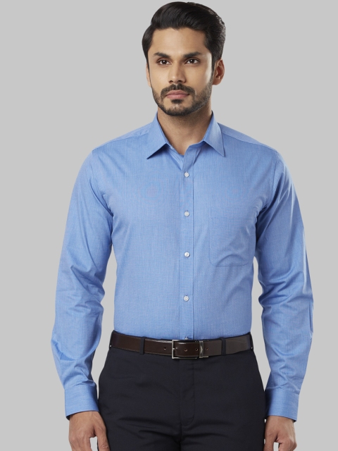 

Raymond Men Blue Slim Fit Solid Formal Shirt