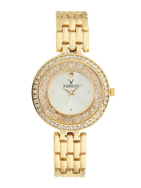 

Hobforestessentials Women White Analogue Watch FR-219-GD