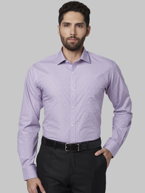 

Park Avenue Men Purple Slim Fit Self Design Formal Shirt