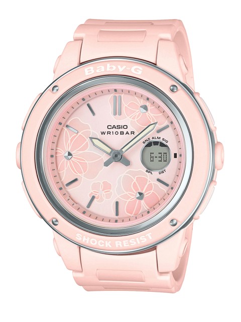 

CASIO Women Baby-G Pink Dial Round Line-Up Watch BGA-150FL-4ADR - BX151