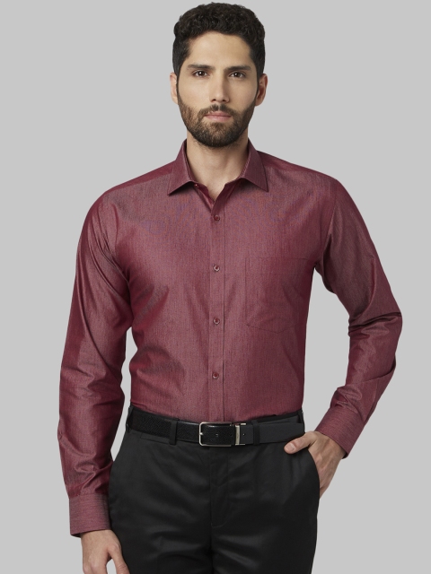 

Park Avenue Men Red Slim Fit Solid Formal Shirt
