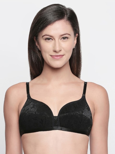 

Bodycare Pack of 2 Printed Everyday Bras E5526BB, Black