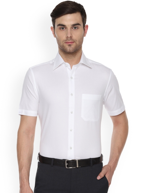 

Louis Philippe Men White Classic Regular Fit Self Design Formal Shirt