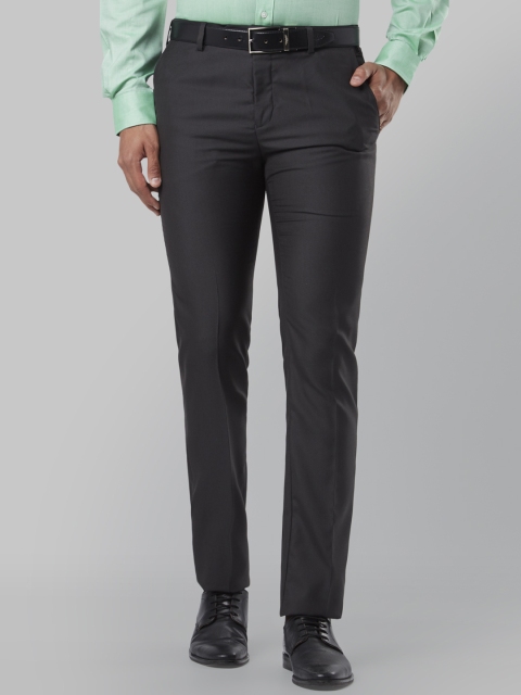 

Raymond Men Charcoal Grey Slim Fit Solid Formal Trousers